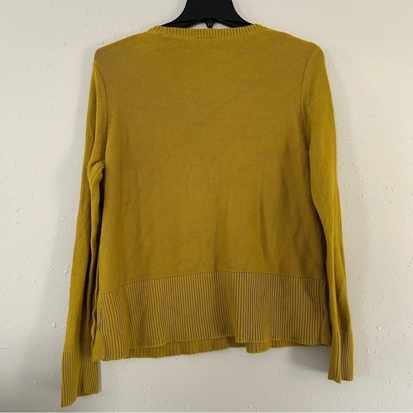 Ann Taylor Factory Mustard Yellow Sweater Casual Comfy XL - Picture 5 of 7